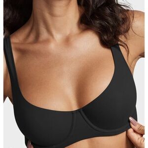 SHECURVE | VIRAL Balconette Bra | 36 DD/E | Black